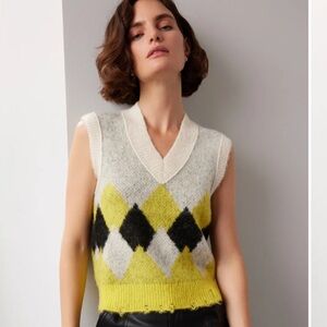 Allsaints Hove Tank Sleeveless Sweater Vest NWT Wool Blend‎ Size XS